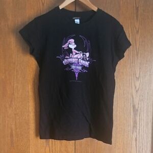 Looney Tunes Black T-Shirt with Purple Graphic